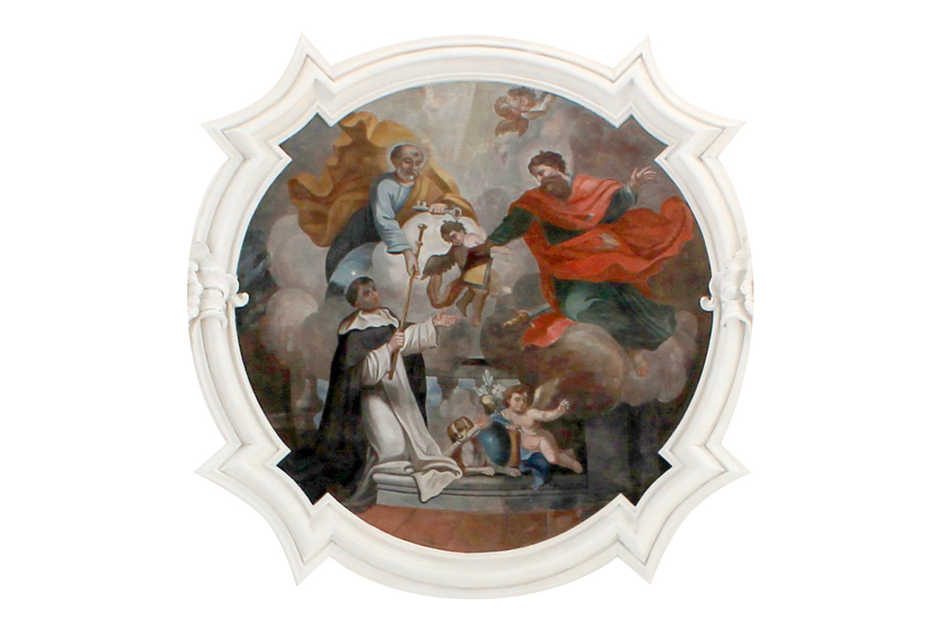 san domenico tra gli apostoli pietro e paolo